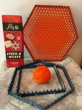 Vintage 1950s Lily Speed-O-Weave Kit With Instruction Book, Used